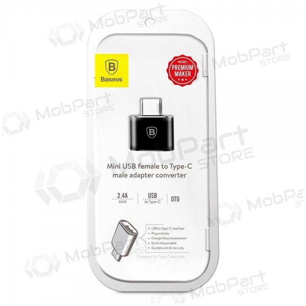 Adapter Baseus USB-A to Type-C OTG black CATOTG-01