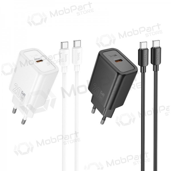 Phone charger Hoco N60 GaN USB-C with USB-C cable 1 m black