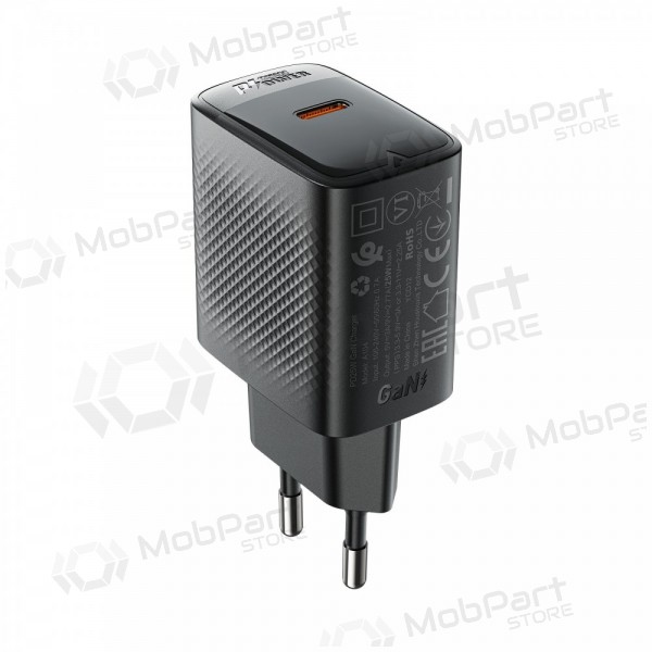 Phone charger Acefast A104 25 W GaN USB-C black