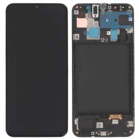 Samsung A305 Galaxy A30 (2019) screen (black) (with frame) (service pack) (original)