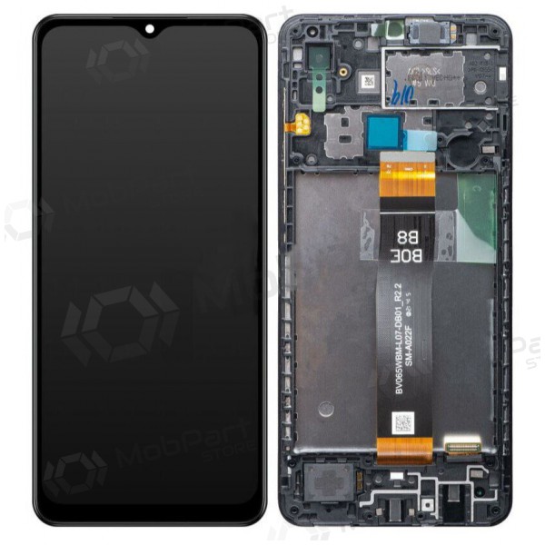 Samsung Galaxy A02 screen (black) (with frame) (original) Samsung Galaxy A02 screen (black) (with frame) (original)