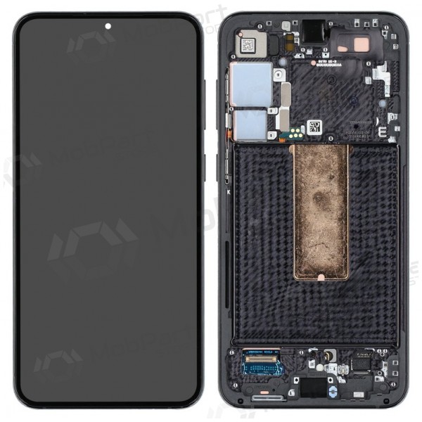 Ekranas Samsung S916 S23+ 5G su lietimui jautriu stikliuku and rėmeliu Phantom Black OLED (real size)