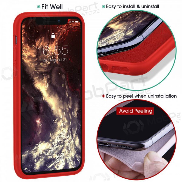 Apple iPhone 12 Pro Max case - Liquid Silicone - 1.5mm (red)