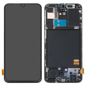 Samsung A405 Galaxy A40 2019 screen (black) (with frame) (service pack) (original)