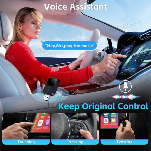 Wireless CarPlay/Android Auto adapter Reach K2 black