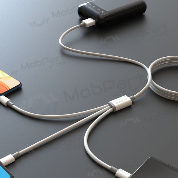 USB cable Dudao L8s-3in1 USB-A to USB-C / Micro USB / Lightning 1.2 m 100 W