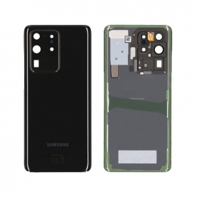 Samsung G988 Galaxy S20 Ultra back / rear cover black (Cosmic Black) (used grade B, original)