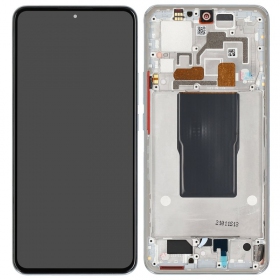 Xiaomi 12T / 12T Pro screen (silver) (with frame) (Premium)