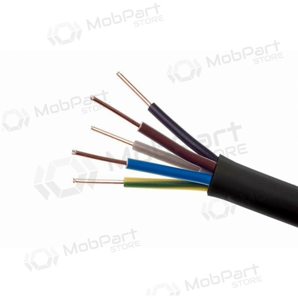 Lietkabelis OMY cable 5x1.5 (100m, black)