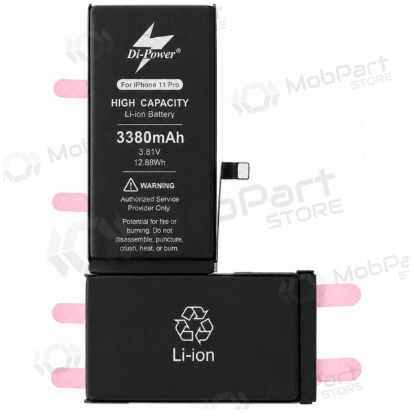 Akumuliatorius "Di-Power" (increased capacity) for iPhone 11 Pro 3380mAh