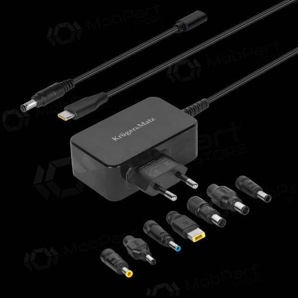 Universal laptop charger Kruger&Matz 45W black