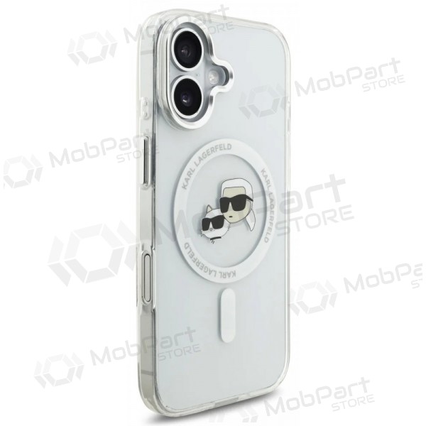 Apple iPhone 17 case - Karl Lagerfeld IML K&CH Heads Metal Frame MagSafe (clear)