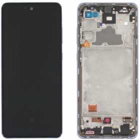 Samsung A725 A72 4G / A726 5G 2021 screen (violet) (with frame) (service pack) (original)