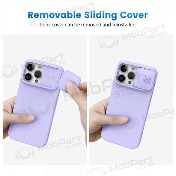 Apple iPhone 14 Pro case „Nillkin Silicone“ (šviesiai violet) Apple iPhone 14 Pro case „Nillkin Silicone“ (šviesiai violet)