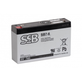 Battery (AGM) SSB SB (7Ah, 6V, F1, VRLA)