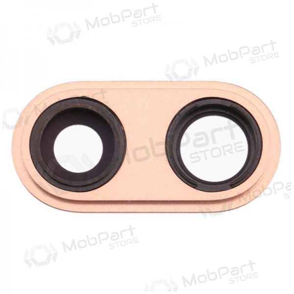 Apple iPhone 8 Plus camera glass / lens (gold) (with frame)