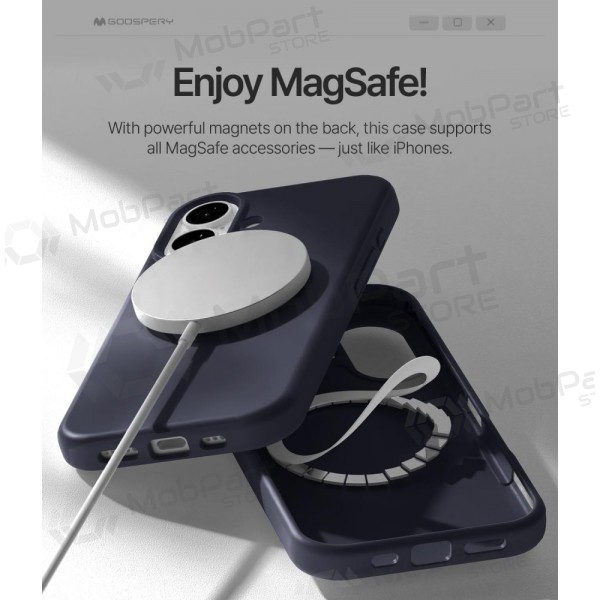 Case Mercury Pure Magsafe Silicon Case Apple iPhone 17 dark blue