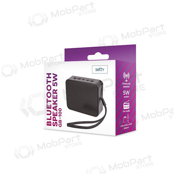 Bluetooth portable top speaker Setty Speaker W5r (black)