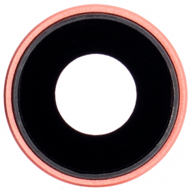 Apple iPhone XR camera glass / lens (pink) (with frame)