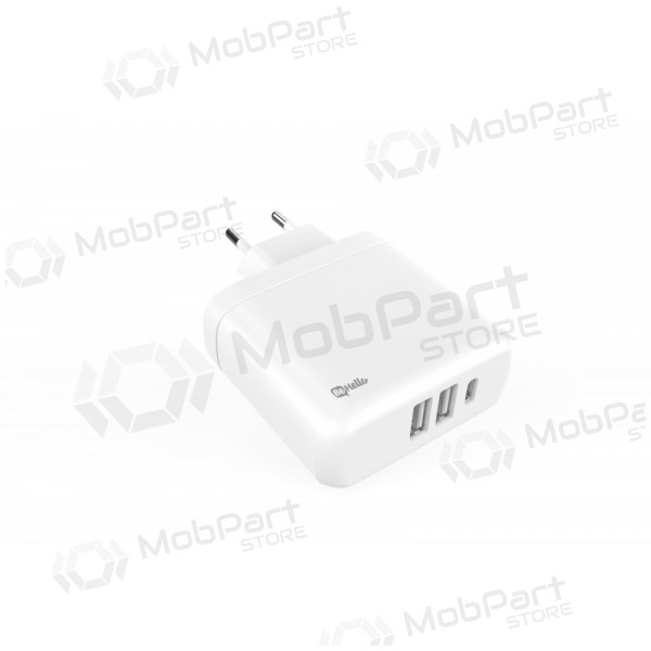 Charger BeHello USB-C 45W PD + 2 USB (white)