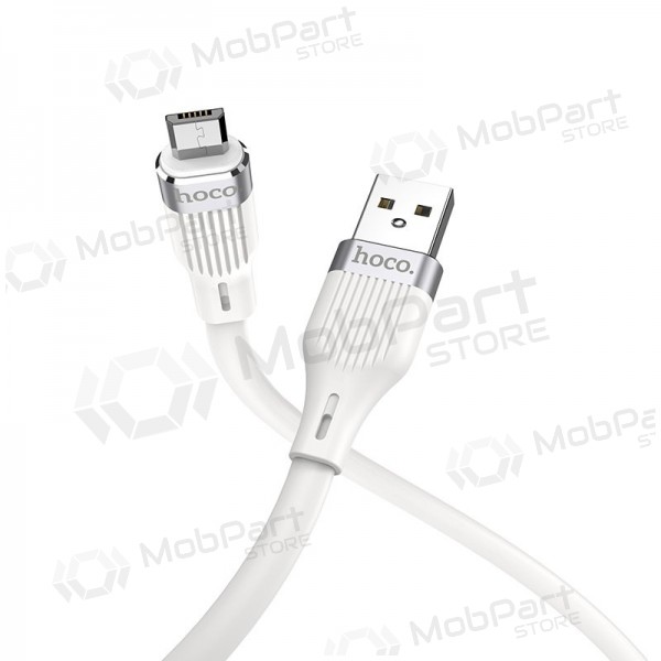 USB cable HOCO U72 lightning 1.2m silicone white USB cable HOCO U72 lightning 1.2m silicone white