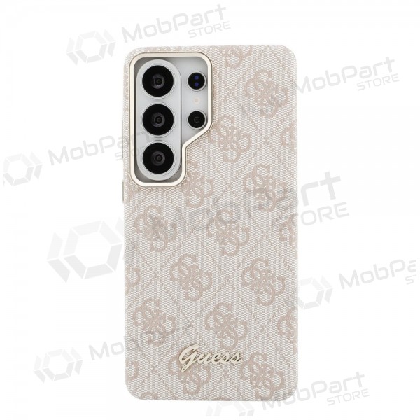 Samsung Galaxy S26 Ultra case -Guess PU 4G Script Metal Logo Magnetic- (pink)