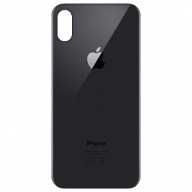 Apple iPhone X back / rear cover grey (space grey) (bigger hole for camera)