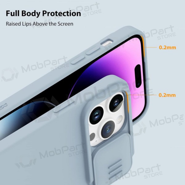Apple iPhone 15 Pro Max case „Nillkin Silicone“ (grey) Apple iPhone 15 Pro Max case „Nillkin Silicone“ (grey)