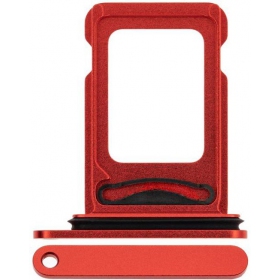 Apple iPhone 12 (Dual) SIM card holder (red)