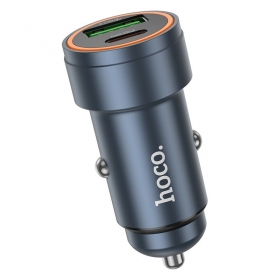 Car phone charger Hoco Z57A 30 W USB-C + USB-A