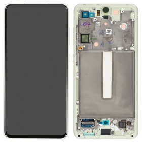 Samsung Galaxy S21 FE 5G screen (alyvinis) (with frame) (original)