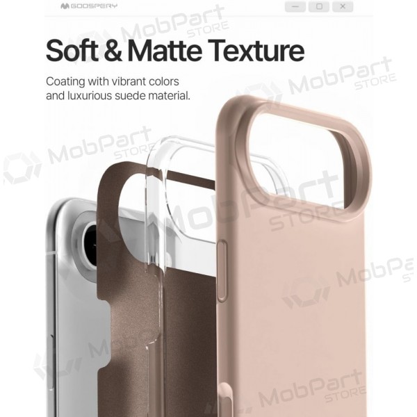 Apple iPhone Air case Mercury "Pure Magsafe Silicon Case" (rose sand)