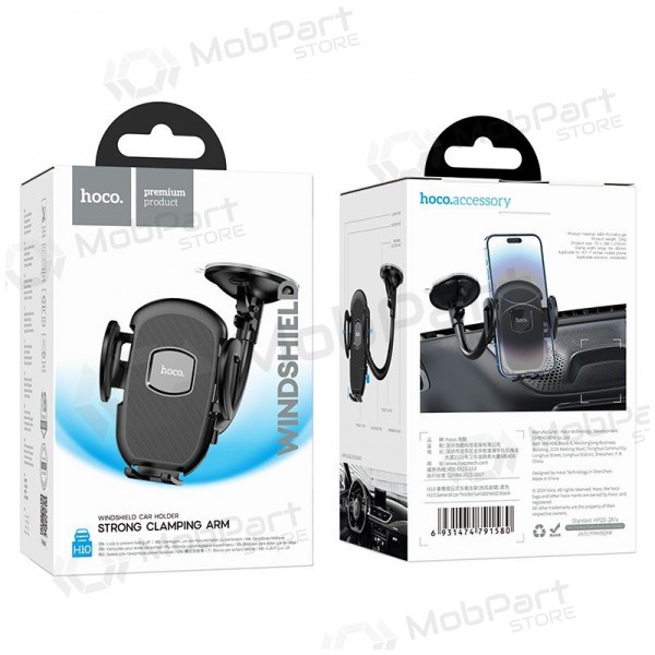 Car phone holder Hoco H10 (windshield) black