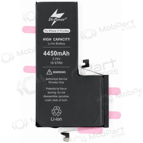Akumuliatorius "Di-Power" (increased capacity) for iPhone 11 Pro Max 4450mAh