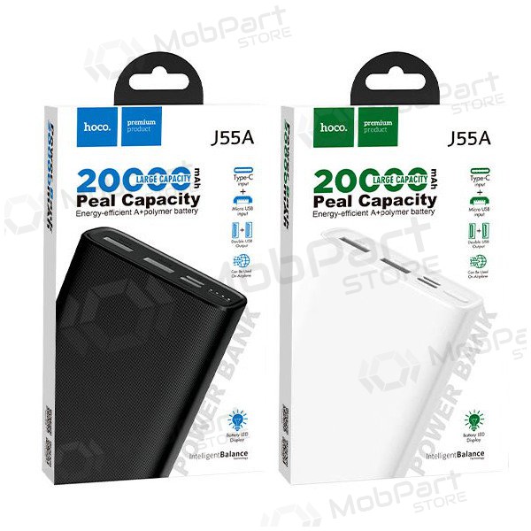 Portable charger / power bank Power Bank Hoco J55A 20000mAh (black) Portable charger / power bank Power Bank Hoco J55A 20000mAh (black)