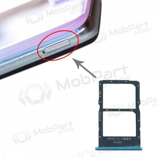 Huawei P40 Lite SIM card holder green (Emerald Green)