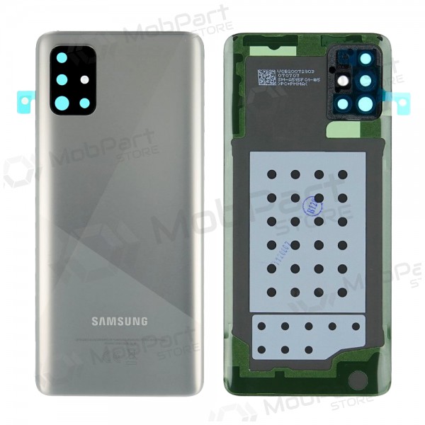 Samsung A515 Galaxy A51 2020 back / rear cover silver (Haze Crush Silver) (service pack) (original)