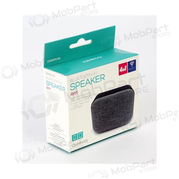 Bluetooth portable top speaker OMEGA OG58 (MicroSD, hands-free, AUX, FM) (black)