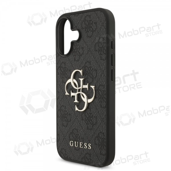 Apple iPhone 17 case - Guess PU 4G Metal Logo (grey)
