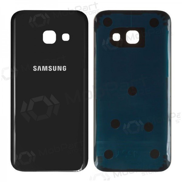 Samsung A320 Galaxy A3 2017 back / rear cover (black) (used grade B, original) Samsung A320 Galaxy A3 2017 back / rear cover (black) (used grade B, original)