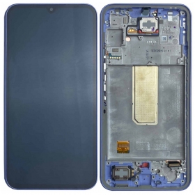 Samsung Galaxy A34 5G display (purple) (with frame) (original)