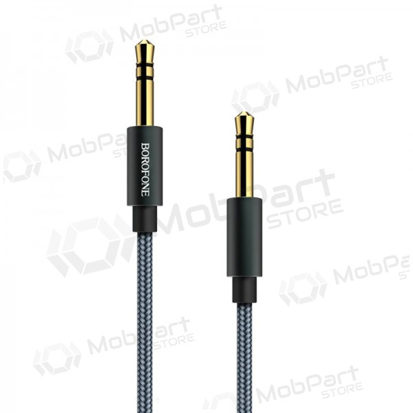 Audio adapter 3,5mm į 3,5mm Borofone BL3 (grey) Audio adapter 3,5mm į 3,5mm Borofone BL3 (grey)