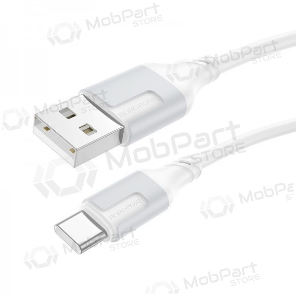 USB-C cable Borofone BX101 USB-A to USB-C 1 m white