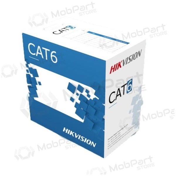 UTP cable Hikvision CAT 6E (0.53mm, 305m, indoor use)