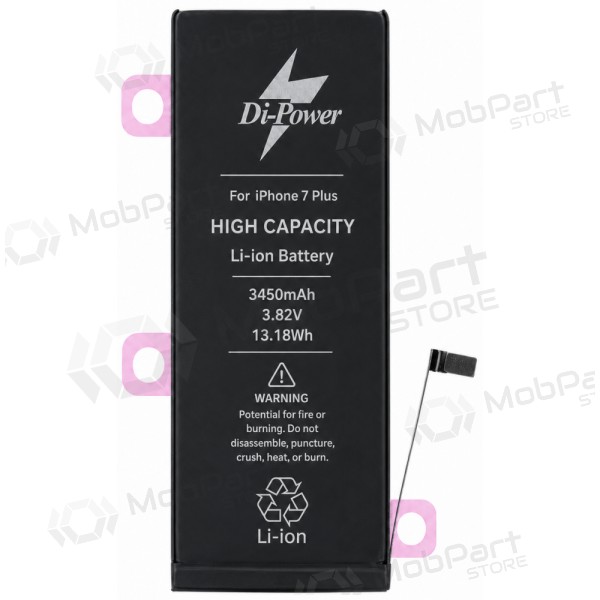 Apple iPhone 7 Plus battery, Di-Power 3450 mAh (increased capacity)