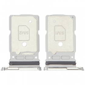 Samsung Galaxy S25 Ultra Dual SIM card holder (silver) (original)