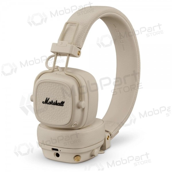 Wireless headphones Marshall Major V Bluetooth On-Ear USB-C 3.5 mm cream
