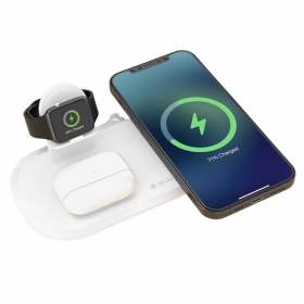 Charger wireless Devia 3in1 Smart Phone, Apple Watch, Airpods (white)