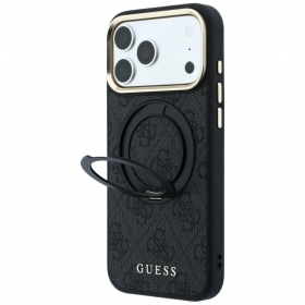 Apple iPhone 18 Pro case - Guess PU 4G Ring Stand MagSafe