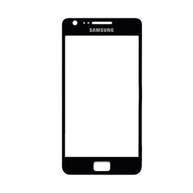 Samsung i9100 Galaxy S2 Screen glass (black) (for screen refurbishing)